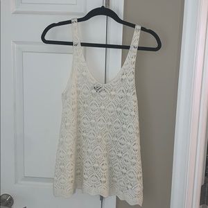 american eagle crochet tank top
